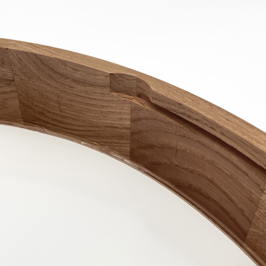 Brilagi - LED lubinis šviestuvas CARVALHO 4xE27/60W/230V ąžuolas/vyšnia skersmuo 57,5 cm