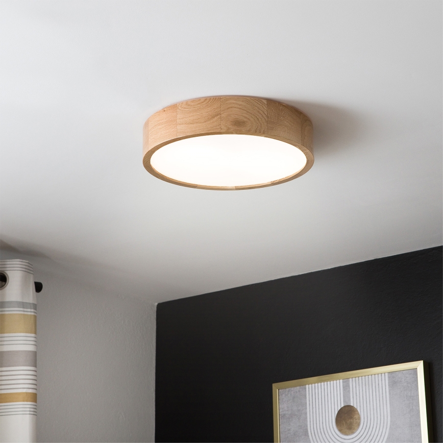Brilagi - LED lubinis šviestuvas CARVALHO LED/36W/230V ąžuolas, skersmuo 37,5 cm