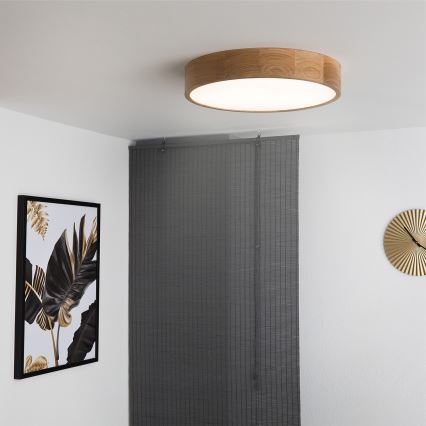 Brilagi - LED lubinis šviestuvas CARVALHO LED/36W/230V, ąžuolas, skersmuo 47,5 cm