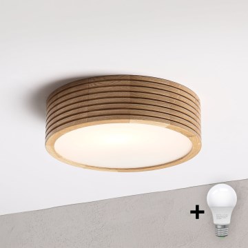 Brilagi - LED lubinis šviestuvas CARVALHO MODERN 1xE27/60W/230V Ø 27,5 cm ąžuolas