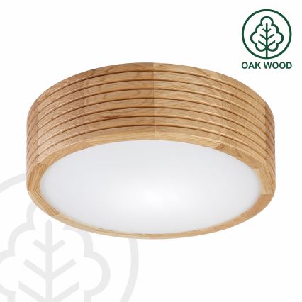 Brilagi - LED lubinis šviestuvas CARVALHO MODERN 1xE27/60W/230V Ø 27,5 cm ąžuolas