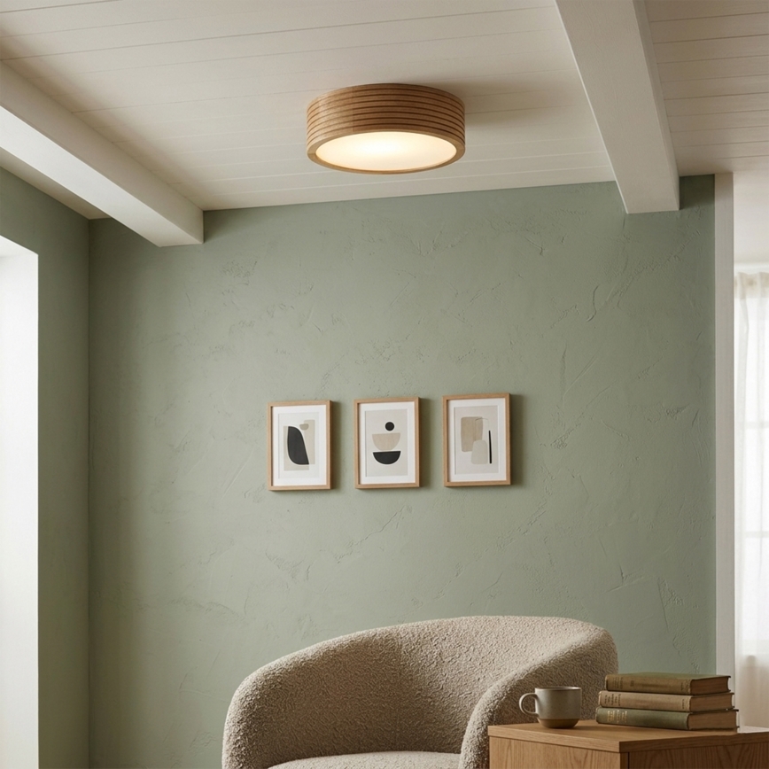 Brilagi - LED lubinis šviestuvas CARVALHO MODERN 1xE27/60W/230V Ø 27,5 cm ąžuolas