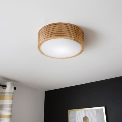 Brilagi - LED lubinis šviestuvas CARVALHO MODERN 1xE27/60W/230V Ø 27,5 cm ąžuolas
