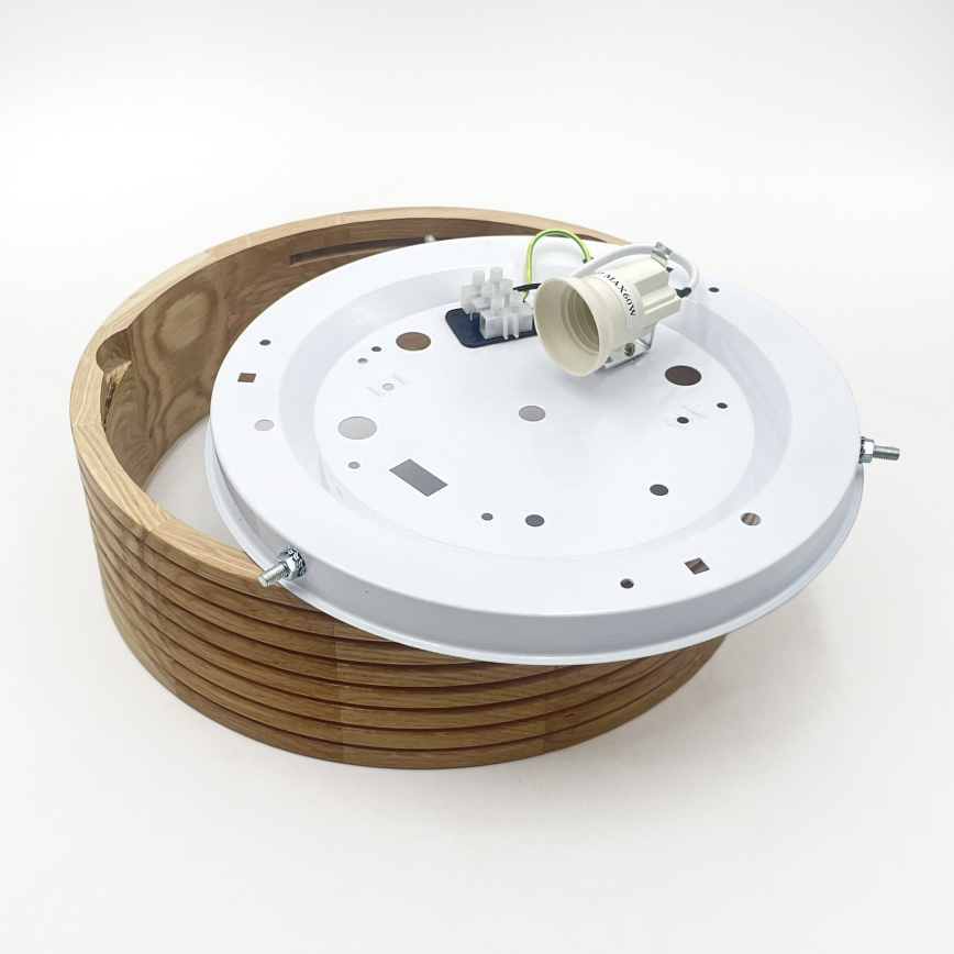 Brilagi - LED lubinis šviestuvas CARVALHO MODERN 1xE27/60W/230V Ø 27,5 cm ąžuolas