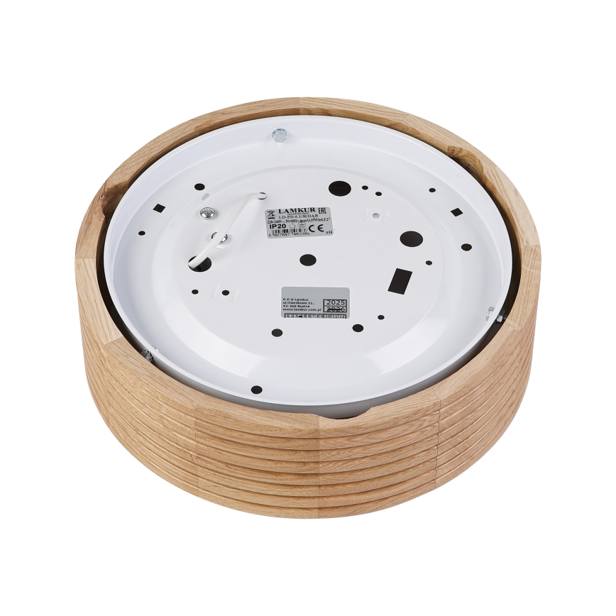 Brilagi - LED lubinis šviestuvas CARVALHO MODERN 1xE27/60W/230V Ø 27,5 cm ąžuolas