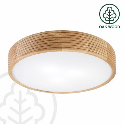 Brilagi - LED lubinis šviestuvas CARVALHO MODERN 3xE27/60W/230V, skersmuo 47,5 cm, ąžuolas
