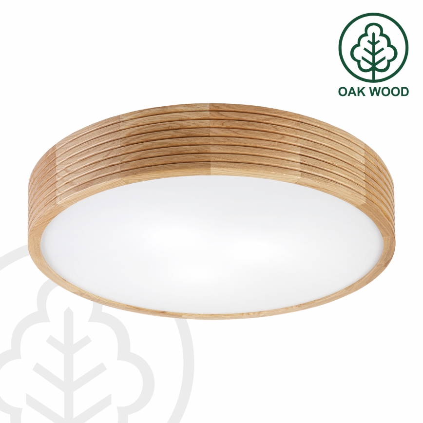 Brilagi - LED lubinis šviestuvas CARVALHO MODERN 3xE27/60W/230V, skersmuo 47,5 cm, ąžuolas