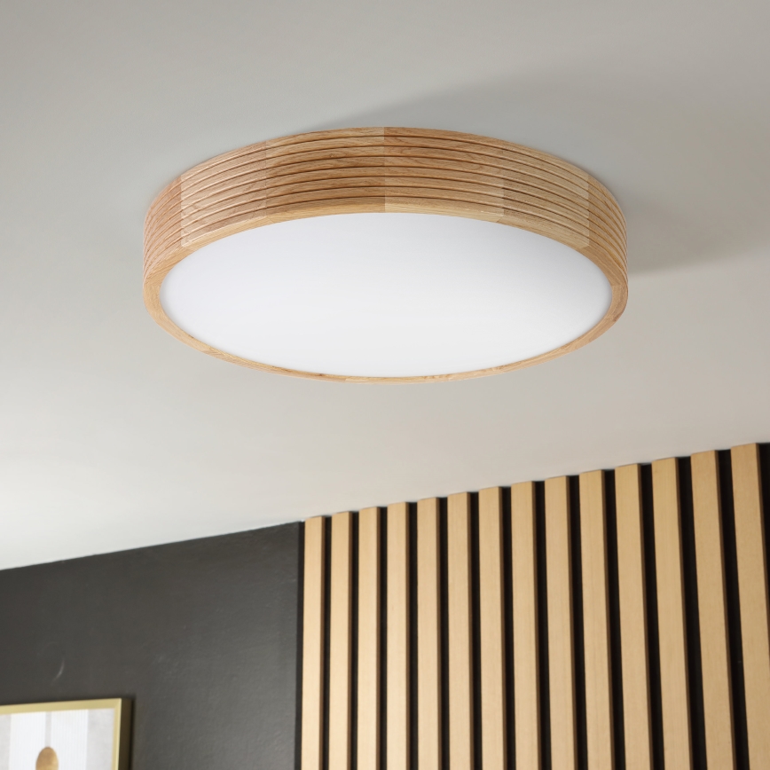 Brilagi - LED lubinis šviestuvas CARVALHO MODERN 3xE27/60W/230V, skersmuo 47,5 cm, ąžuolas