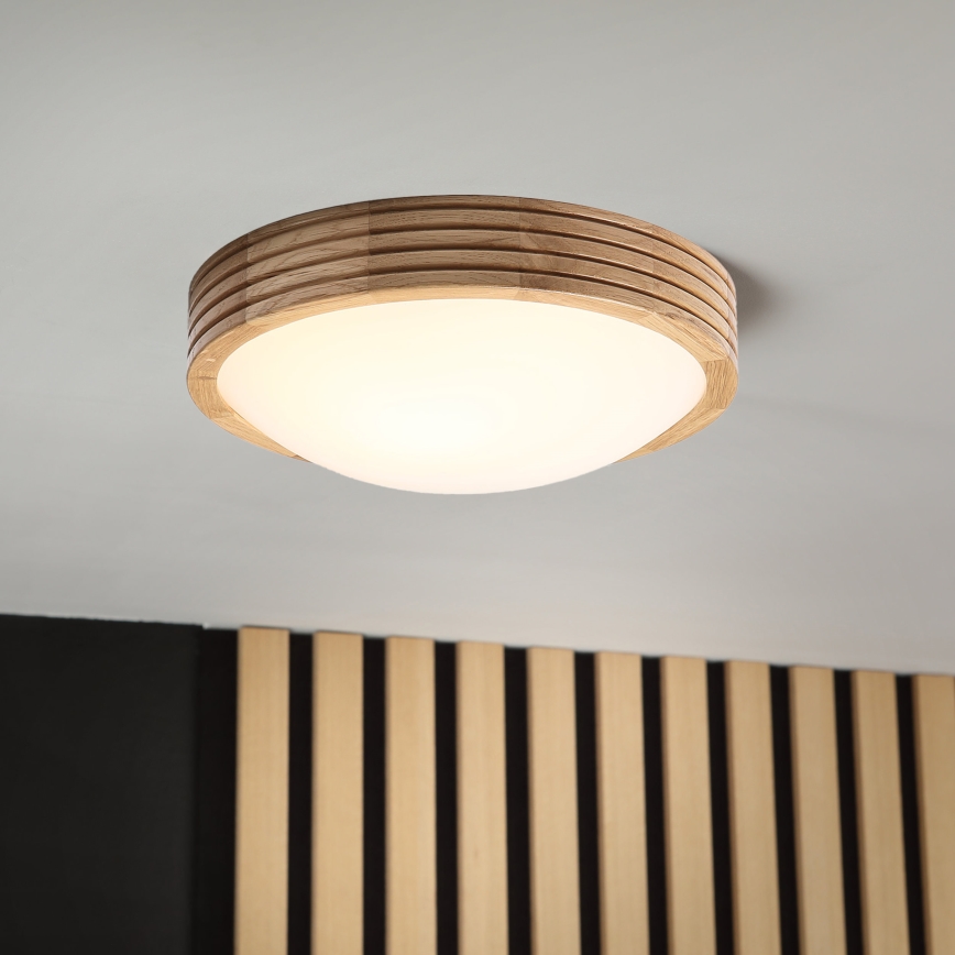 Brilagi - LED lubinis šviestuvas CARVALHO MODERN SLIM 1xE27/60W/230V skers. 27,5 cm ąžuolas