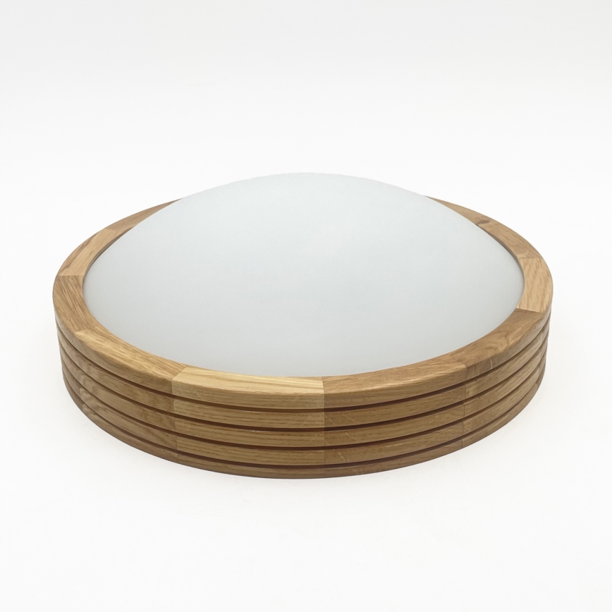 Brilagi - LED lubinis šviestuvas CARVALHO MODERN SLIM 1xE27/60W/230V skers. 27,5 cm ąžuolas