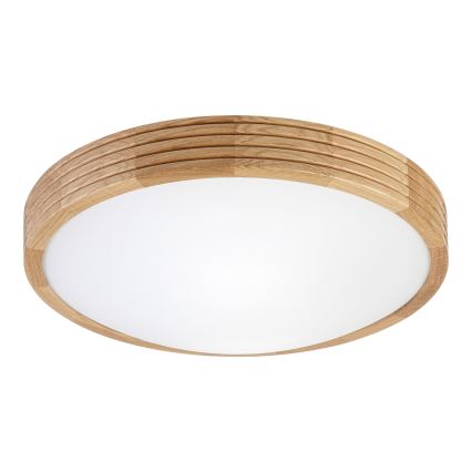 Brilagi - LED lubinis šviestuvas CARVALHO MODERN SLIM 2xE27/60W/230V Ø 37,5 cm ąžuolas