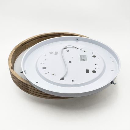 Brilagi - LED lubinis šviestuvas CARVALHO MODERN SLIM 2xE27/60W/230V Ø 37,5 cm ąžuolas