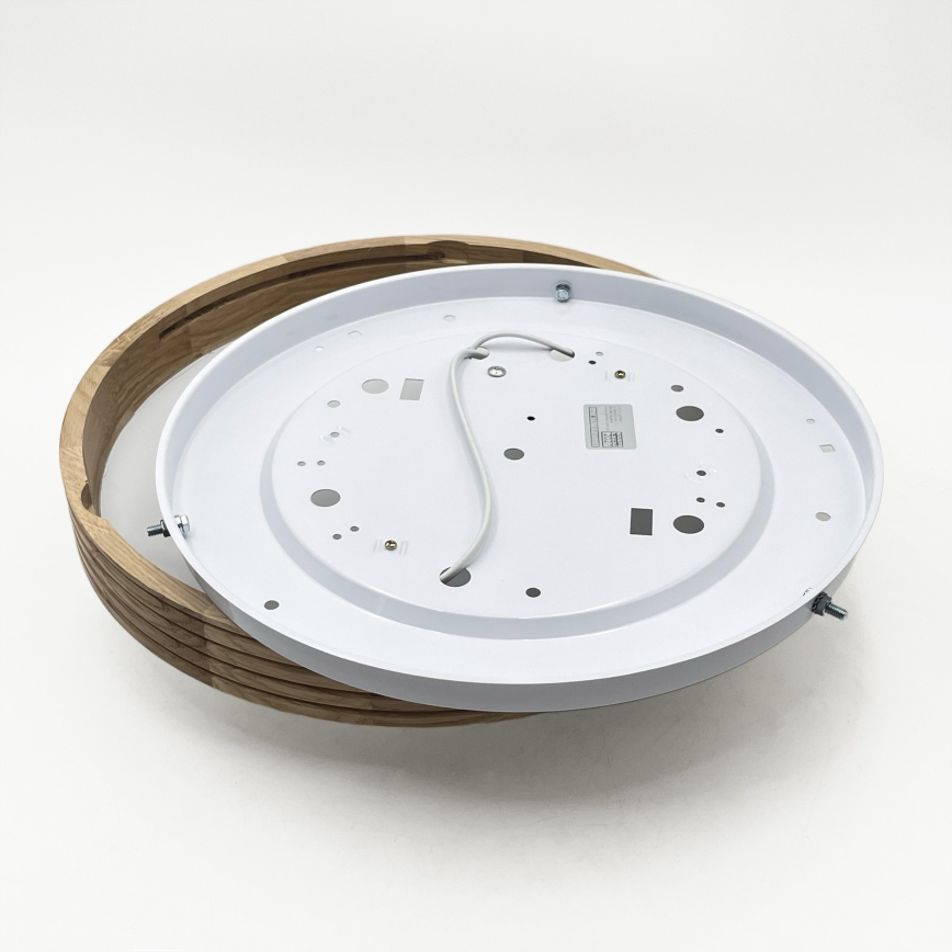 Brilagi - LED lubinis šviestuvas CARVALHO MODERN SLIM 2xE27/60W/230V Ø 37,5 cm ąžuolas