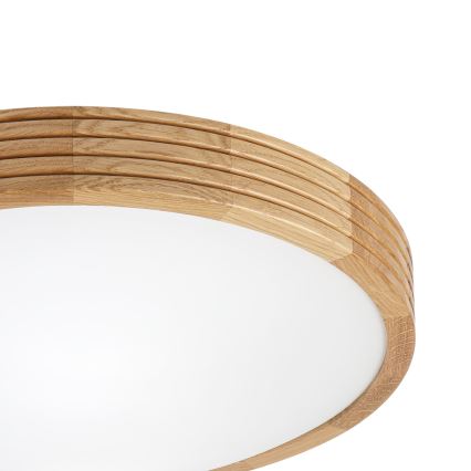 Brilagi - LED lubinis šviestuvas CARVALHO MODERN SLIM 2xE27/60W/230V Ø 37,5 cm ąžuolas
