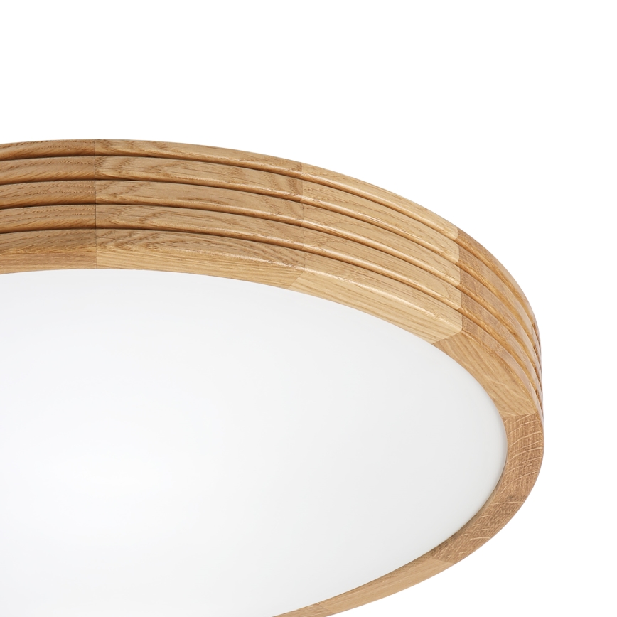 Brilagi - LED lubinis šviestuvas CARVALHO MODERN SLIM 2xE27/60W/230V Ø 37,5 cm ąžuolas