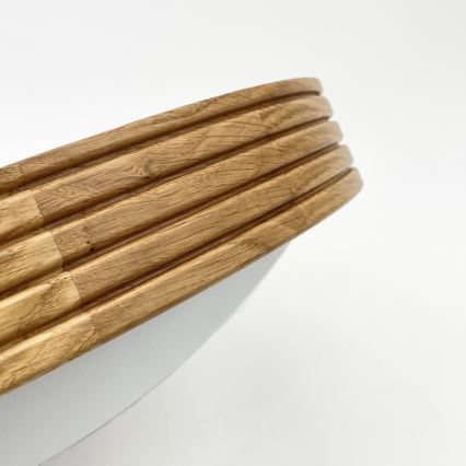 Brilagi - LED lubinis šviestuvas CARVALHO MODERN SLIM 2xE27/60W/230V Ø 37,5 cm ąžuolas