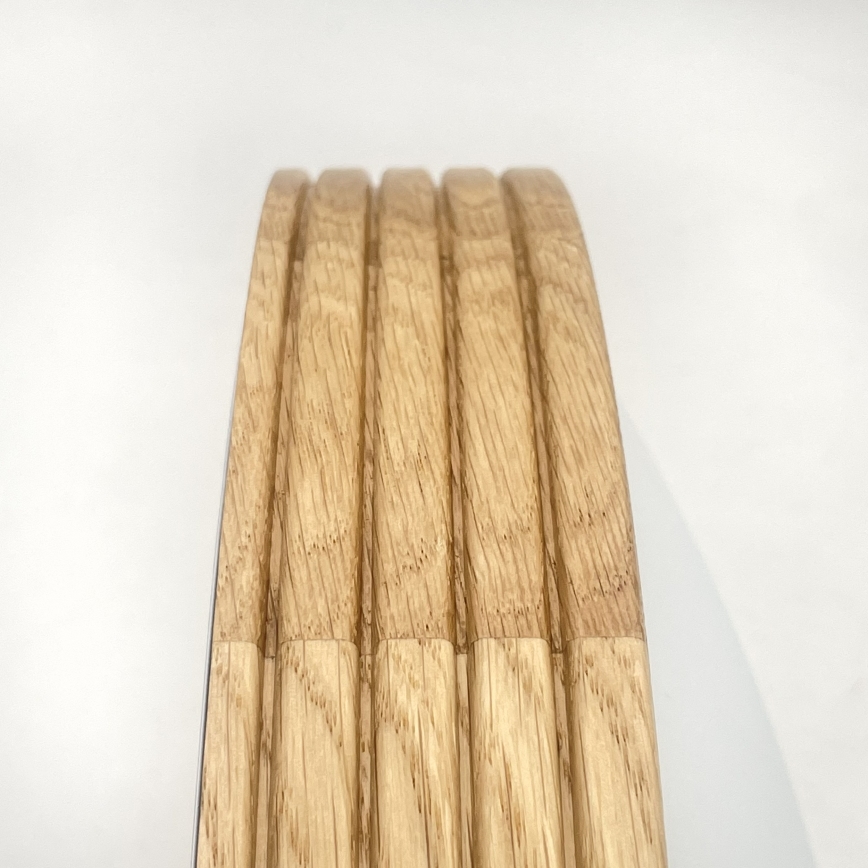 Brilagi - LED lubinis šviestuvas CARVALHO MODERN SLIM 2xE27/60W/230V Ø 37,5 cm ąžuolas
