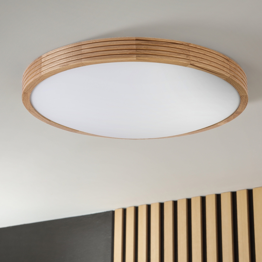 Brilagi - LED lubinis šviestuvas CARVALHO MODERN SLIM 3xE27/60W/230V skersmuo 47,5 cm ąžuolas