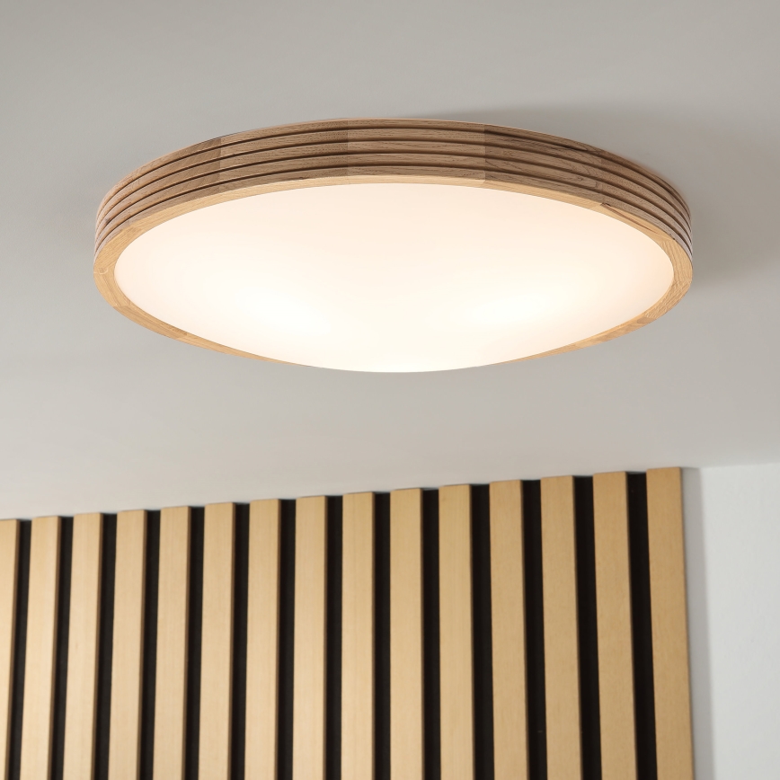 Brilagi - LED lubinis šviestuvas CARVALHO MODERN SLIM 3xE27/60W/230V skersmuo 47,5 cm ąžuolas