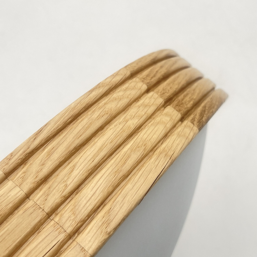 Brilagi - LED lubinis šviestuvas CARVALHO MODERN SLIM 3xE27/60W/230V skersmuo 47,5 cm ąžuolas