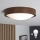 Brilagi - LED lubinis šviestuvas CARVALHO SLIM 1xE27/15W/230V ąžuolas riešutas skersmuo 27 cm