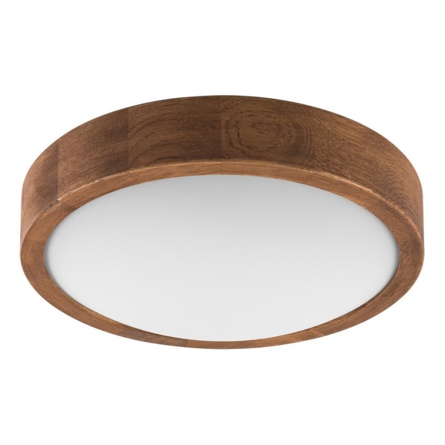 Brilagi - LED lubinis šviestuvas CARVALHO SLIM 1xE27/15W/230V ąžuolas/vyšnia skersm. 27 cm