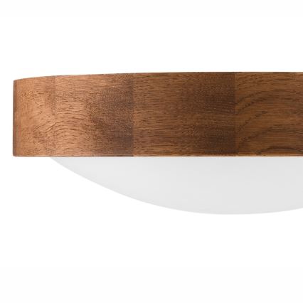 Brilagi - LED lubinis šviestuvas CARVALHO SLIM 1xE27/15W/230V ąžuolas/vyšnia skersm. 27 cm