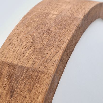 Brilagi - LED lubinis šviestuvas CARVALHO SLIM 1xE27/60W/230V ąžuolas vyšnia diametras 27 cm