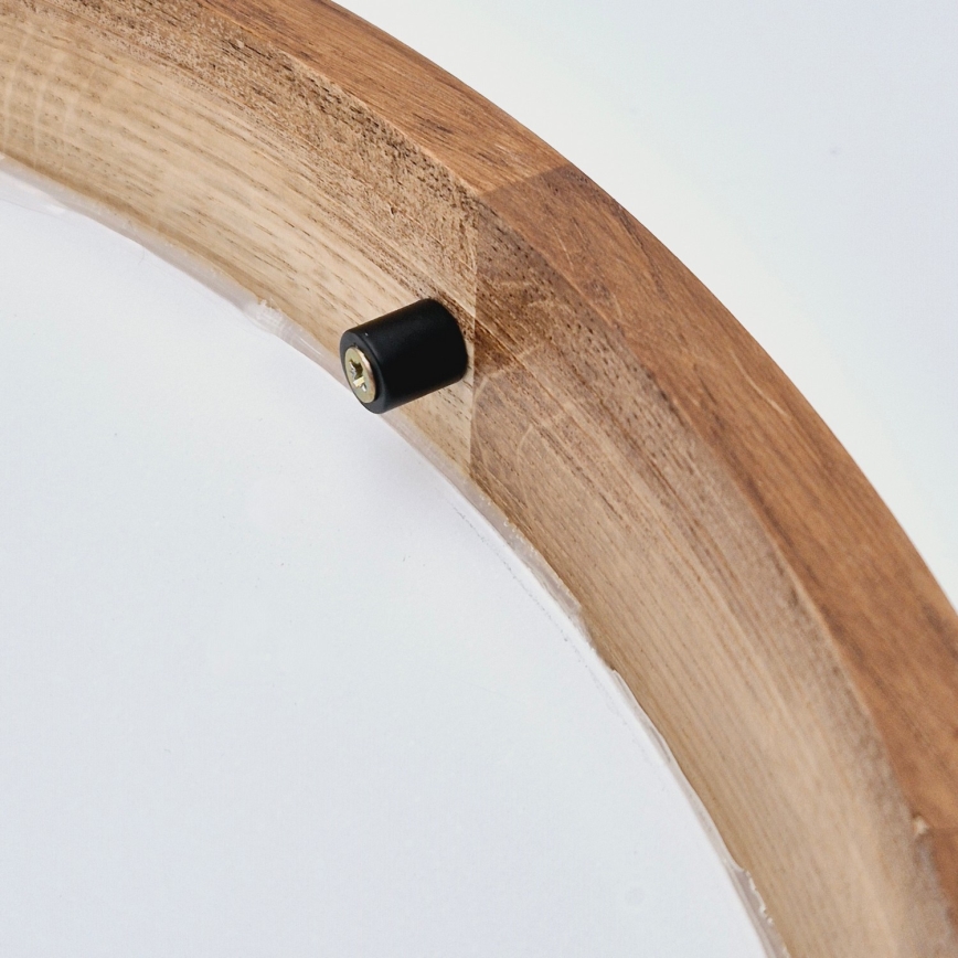 Brilagi - LED lubinis šviestuvas CARVALHO SLIM 1xE27/60W/230V ąžuolas vyšnia diametras 27 cm