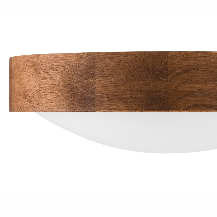 Brilagi - LED lubinis šviestuvas CARVALHO SLIM 1xE27/60W/230V ąžuolas vyšnia diametras 27 cm