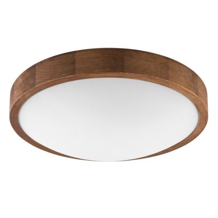 BRILAGI - LED lubinis šviestuvas CARVALHO SLIM, 2xE27/15W/230V, ąžuolas/vyšnia, skersmuo 37 cm