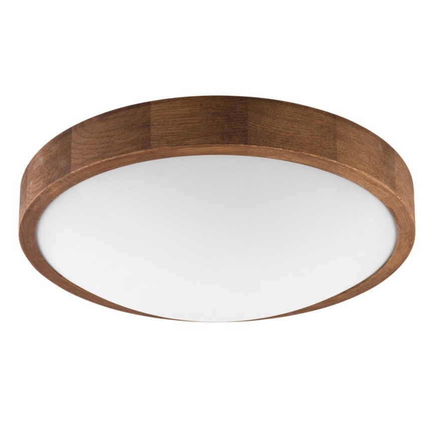 BRILAGI - LED lubinis šviestuvas CARVALHO SLIM, 2xE27/15W/230V, ąžuolas/vyšnia, skersmuo 37 cm