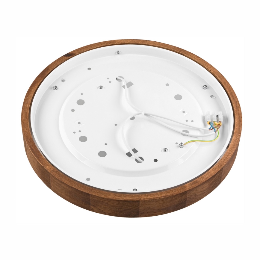 BRILAGI - LED lubinis šviestuvas CARVALHO SLIM, 2xE27/15W/230V, ąžuolas/vyšnia, skersmuo 37 cm
