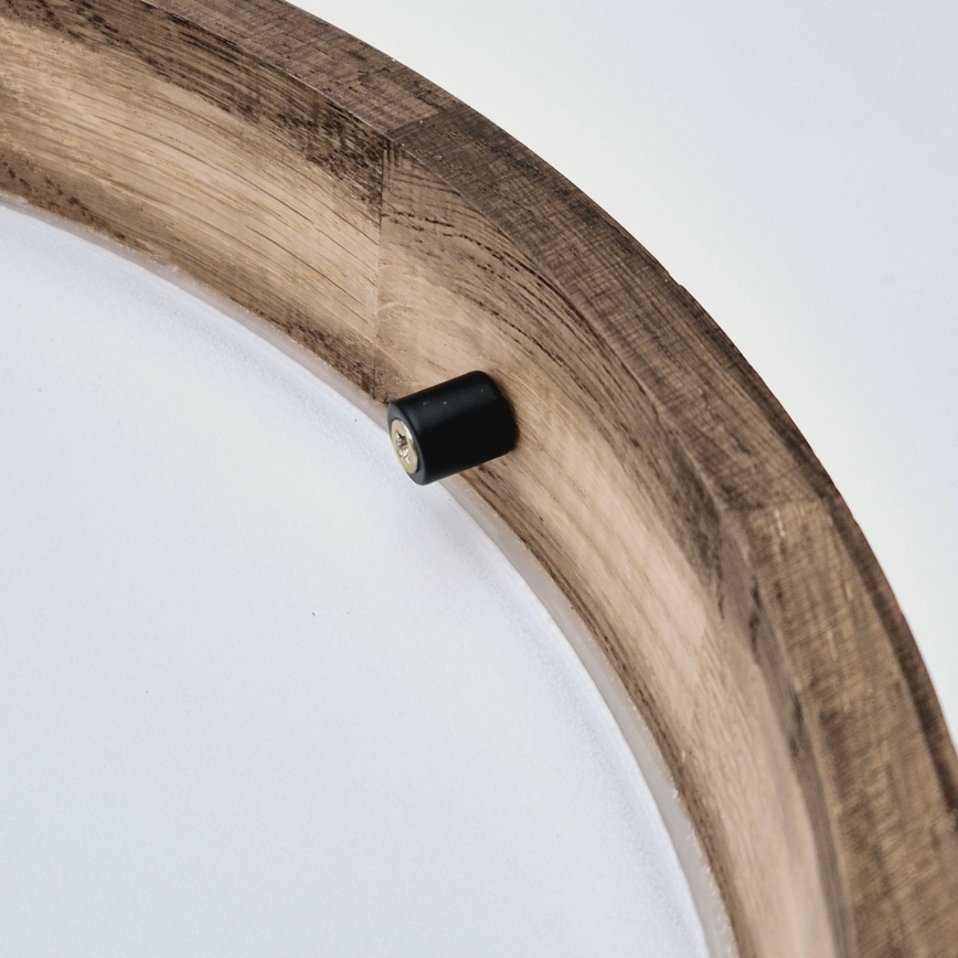Brilagi - LED Lubinis šviestuvas CARVALHO SLIM 2xE27/60W/230V ąžuolas diametras 37 cm