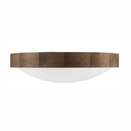 Brilagi - LED Lubinis šviestuvas CARVALHO SLIM 2xE27/60W/230V ąžuolas diametras 37 cm