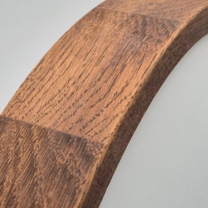 Brilagi - LED lubinis šviestuvas CARVALHO SLIM 2xE27/60W/230V ąžuolas vyšnia diametras 37 cm