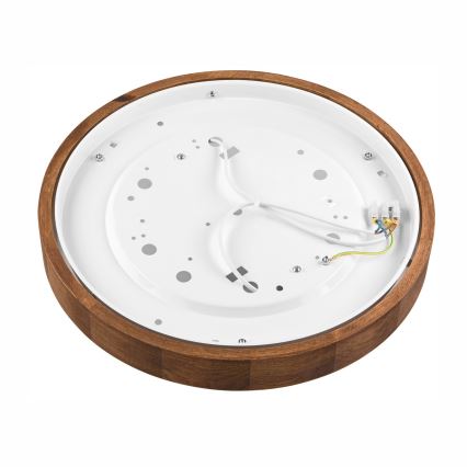 Brilagi - LED lubinis šviestuvas CARVALHO SLIM 2xE27/60W/230V ąžuolas vyšnia diametras 37 cm