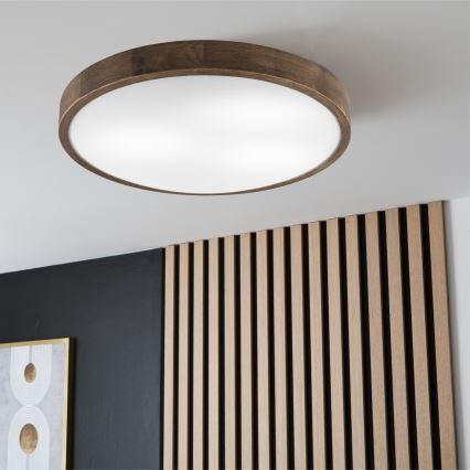 Brilagi - LED Lubinis šviestuvas CARVALHO SLIM 3xE27/60W/230V ąžuolas diametras 47 cm