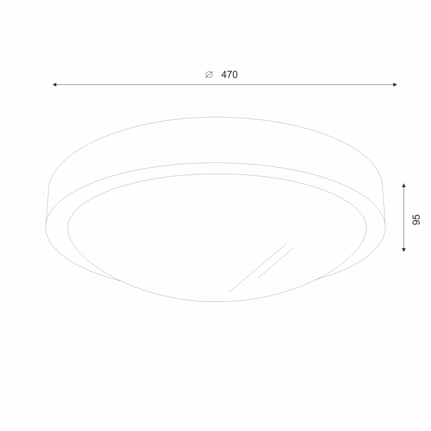 Brilagi - LED Lubinis šviestuvas CARVALHO SLIM 3xE27/60W/230V ąžuolas diametras 47 cm