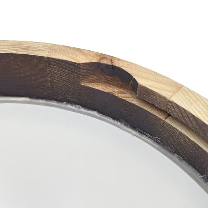 Brilagi - LED lubinis šviestuvas CARVALHO SLIM SMOKEY LED/20W/230V ąžuolas skersmuo 27,5 cm