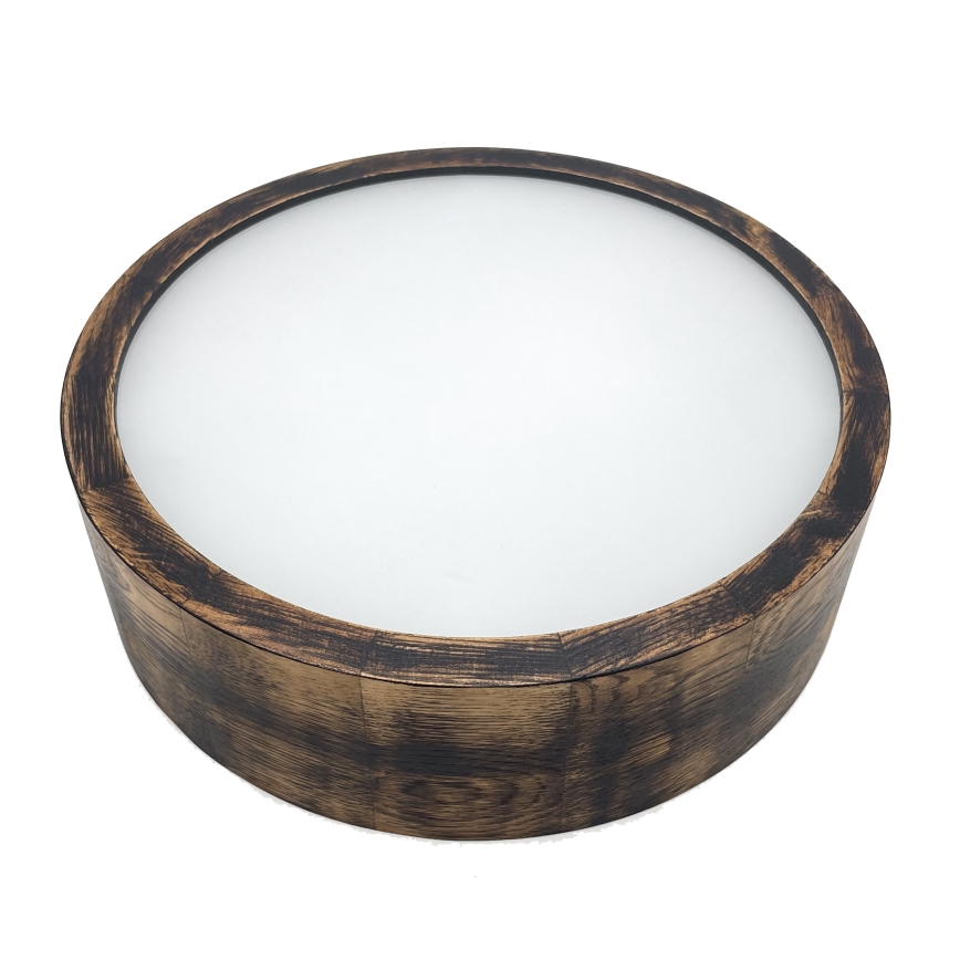 Brilagi - LED lubinis šviestuvas CARVALHO SMOKEY LED/20W/230V ąžuolas, skersmuo 27,5 cm