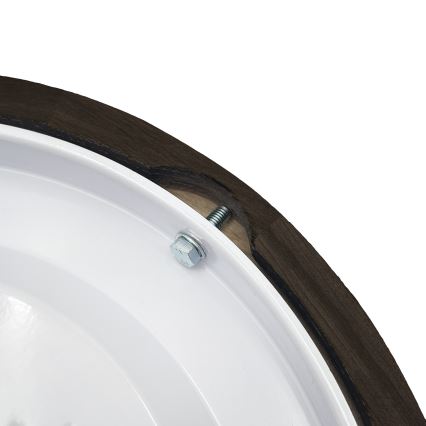 Brilagi - LED lubinis šviestuvas CARVALHO SMOKEY LED/20W/230V ąžuolas, skersmuo 27,5 cm