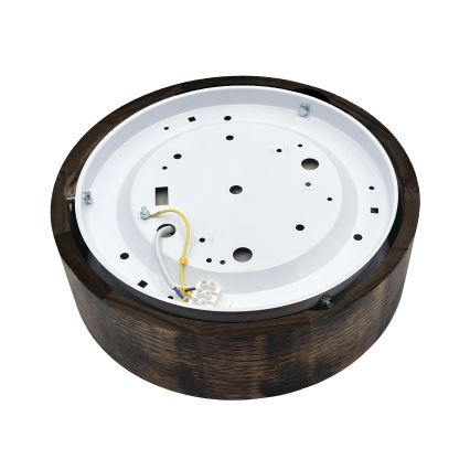 Brilagi - LED lubinis šviestuvas CARVALHO SMOKEY LED/20W/230V ąžuolas, skersmuo 27,5 cm