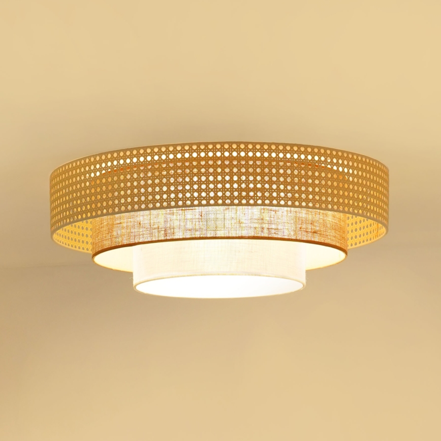 Brilagi - LED lubinis šviestuvas CEDAR LUNETA LED/26W/230V smėlio spalva/ruda/kreminė