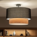 Brilagi - LED lubinis šviestuvas CERIA 1xE27/60W/230V skersmuo 50 cm juoda/smėlio spalvos
