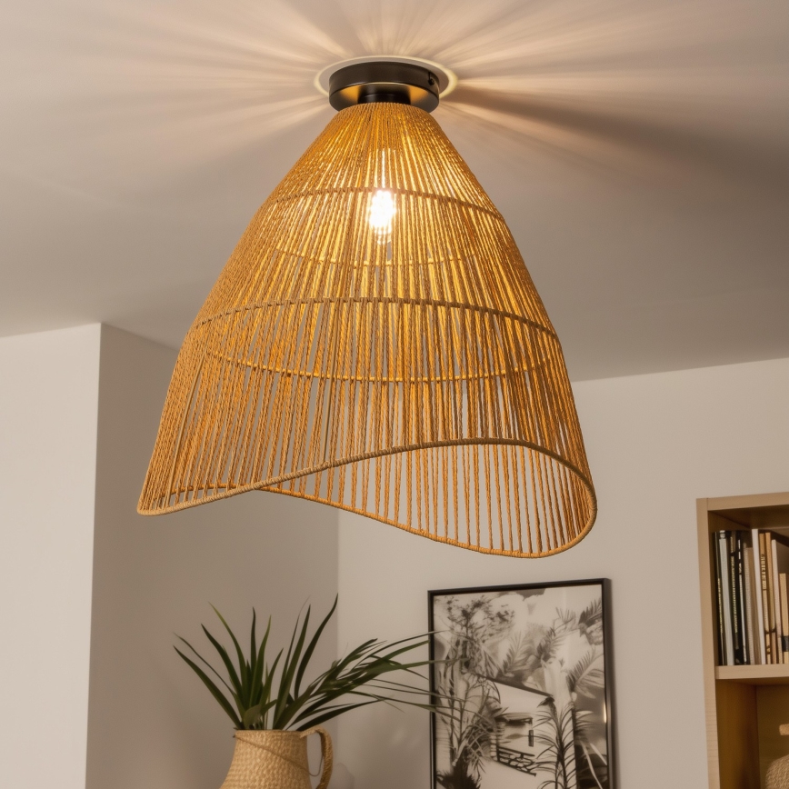 Brilagi - LED lubinis šviestuvas CERIA BOHO 1xE27/40W/230V skersm. 50 cm rudos spalvos