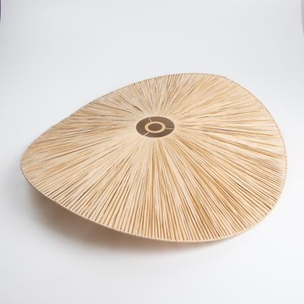 Brilagi - LED lubinis šviestuvas CERIA BOHO 1xE27/40W/230V Ø 80 cm rafija/ąžuolas