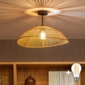 BRILAGI - LED lubinis šviestuvas CERIA BOHO 1xE27/60W/230V, skersmuo 50 cm, juoda/ruda