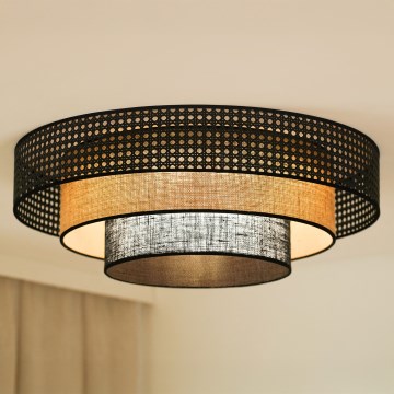 Brilagi - LED lubinis šviestuvas DAKOTA LUNETA LED/12W/230V diametras 60 cm 3000K/4000K/6400K juoda/smėlio spalva