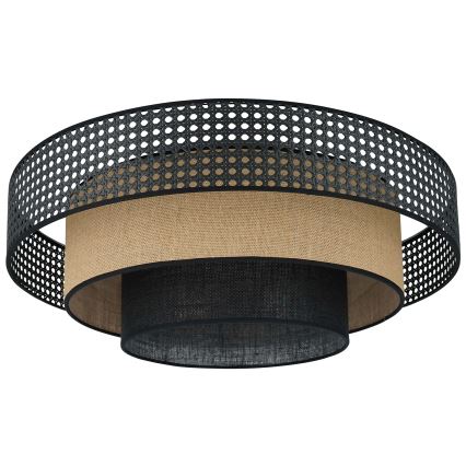 Brilagi - LED lubinis šviestuvas DAKOTA LUNETA LED/12W/230V diametras 60 cm 3000K/4000K/6400K juoda/smėlio spalva